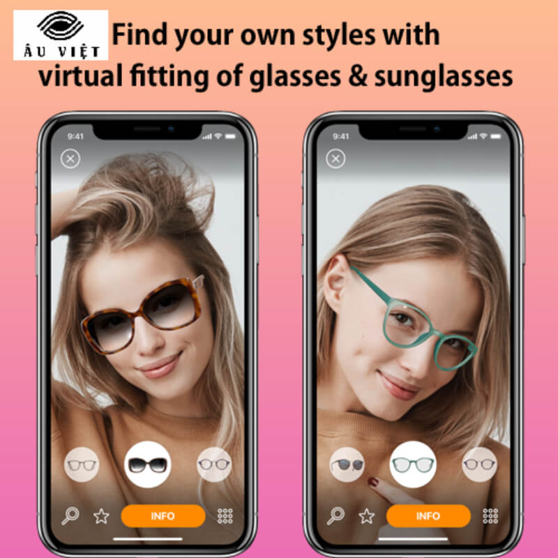 App thử mắt kính Glasses USA