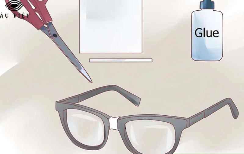 Hướng dẫn sửa mắt kính bị gãy gọng bằng giấy dán 