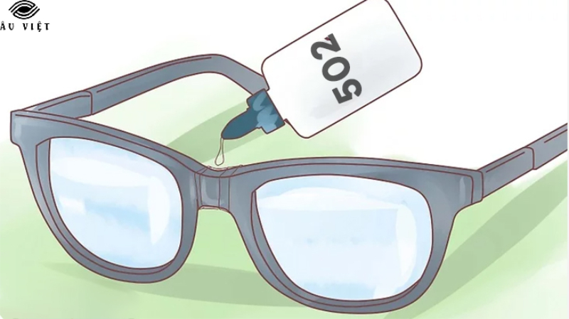 Cách sửa mắt kính bị gãy gọng bằng keo 502