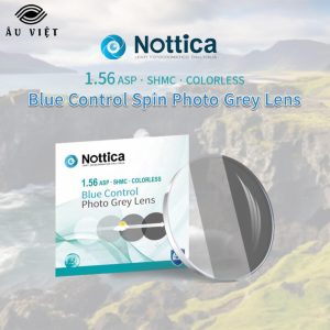 Tròng kính màu khói Nottica 1.56 ASP chống ánh sáng xanh