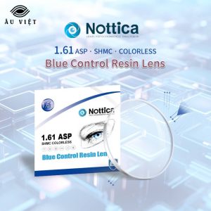 Tròng kính Nottica 1.61 ASP Blue Control dành cho cận nặng