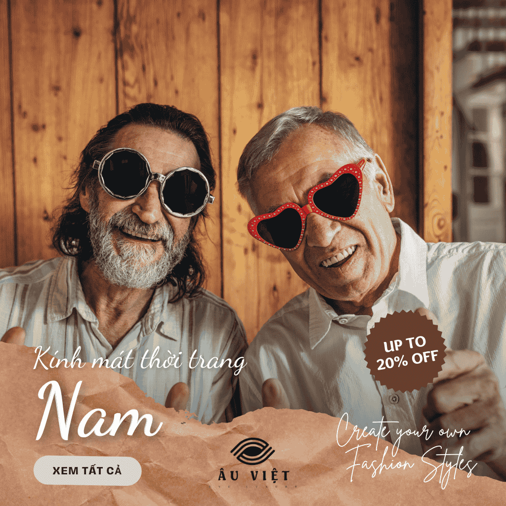 banner kính mắt nam
