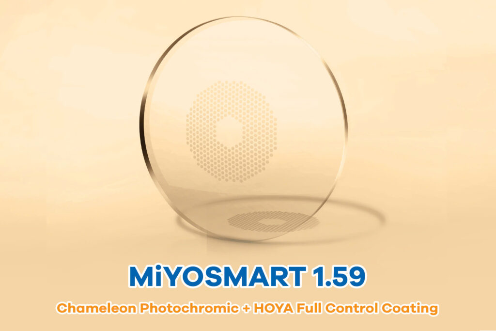 Tròng Kính MiYOSMART 1.59 Chameleon Photochromic & HOYA Full Control